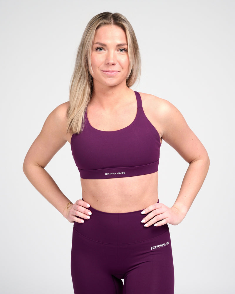 Isabel Sport Bra Deep Plum