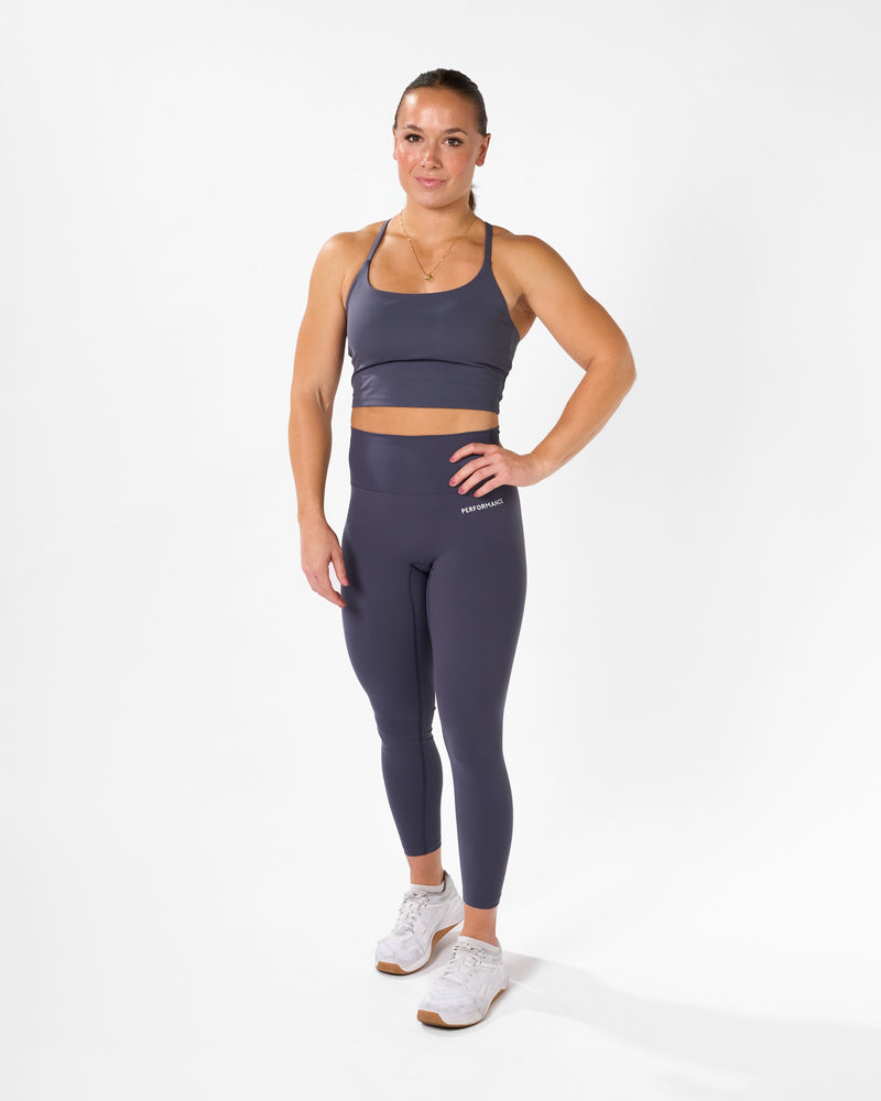 Isabel Crop Top Purple Navy