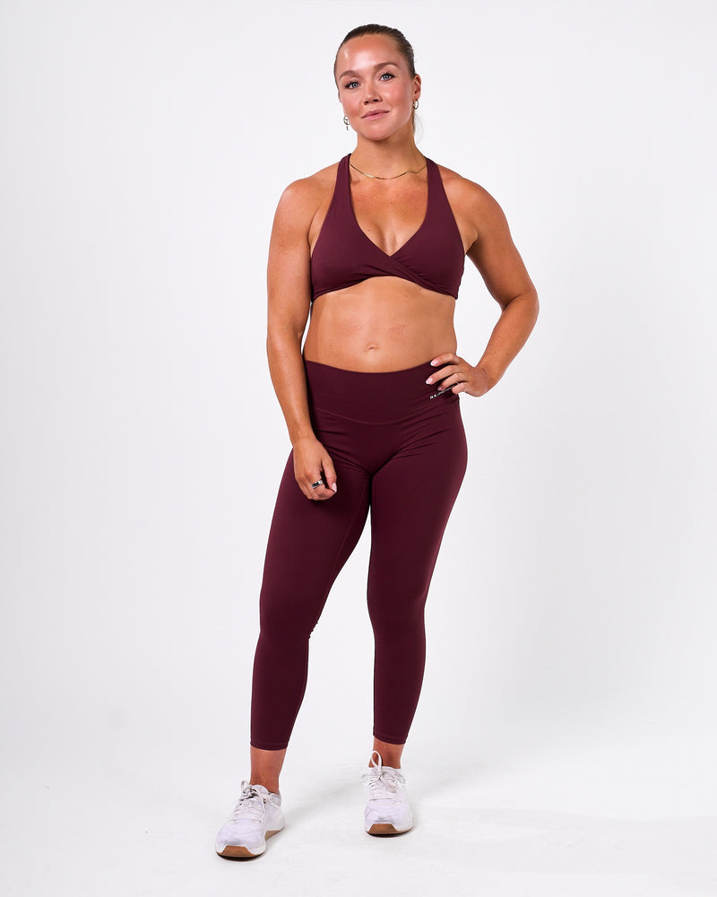 Aura Sport Bra Deep Burgundy