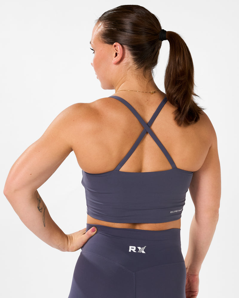 Isabel Crop Top Purple Navy