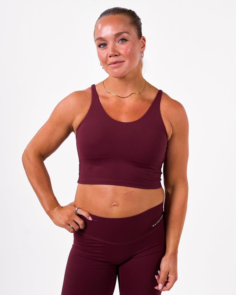 Aura Tank Top Deep Burgundy
