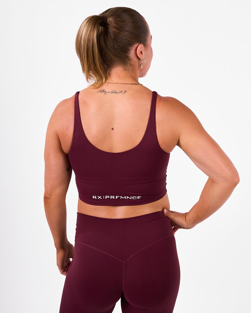 Aura Tank Top Deep Burgundy