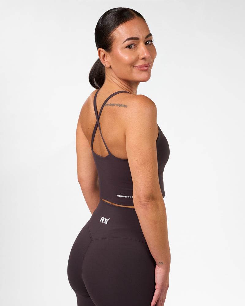 Isabel Crop Top Ash Brown