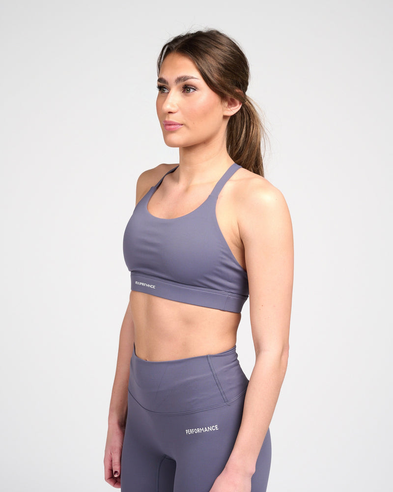 Isabel Sport Bra Purple Navy