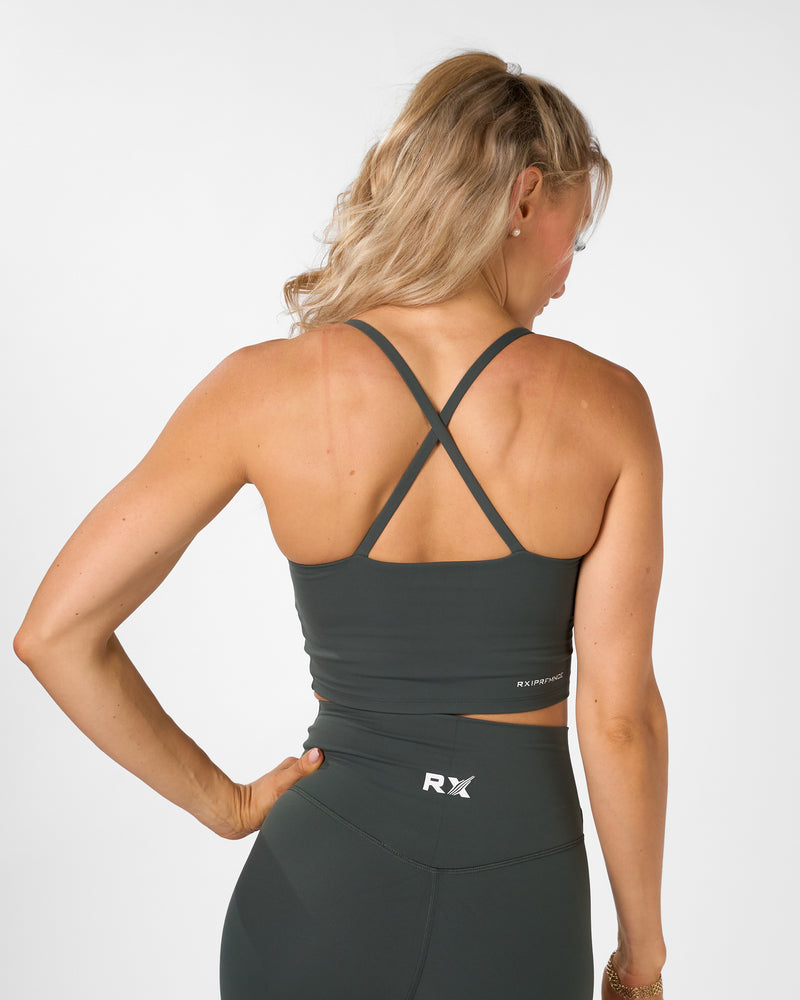 Isabel Crop Top Emerald Green