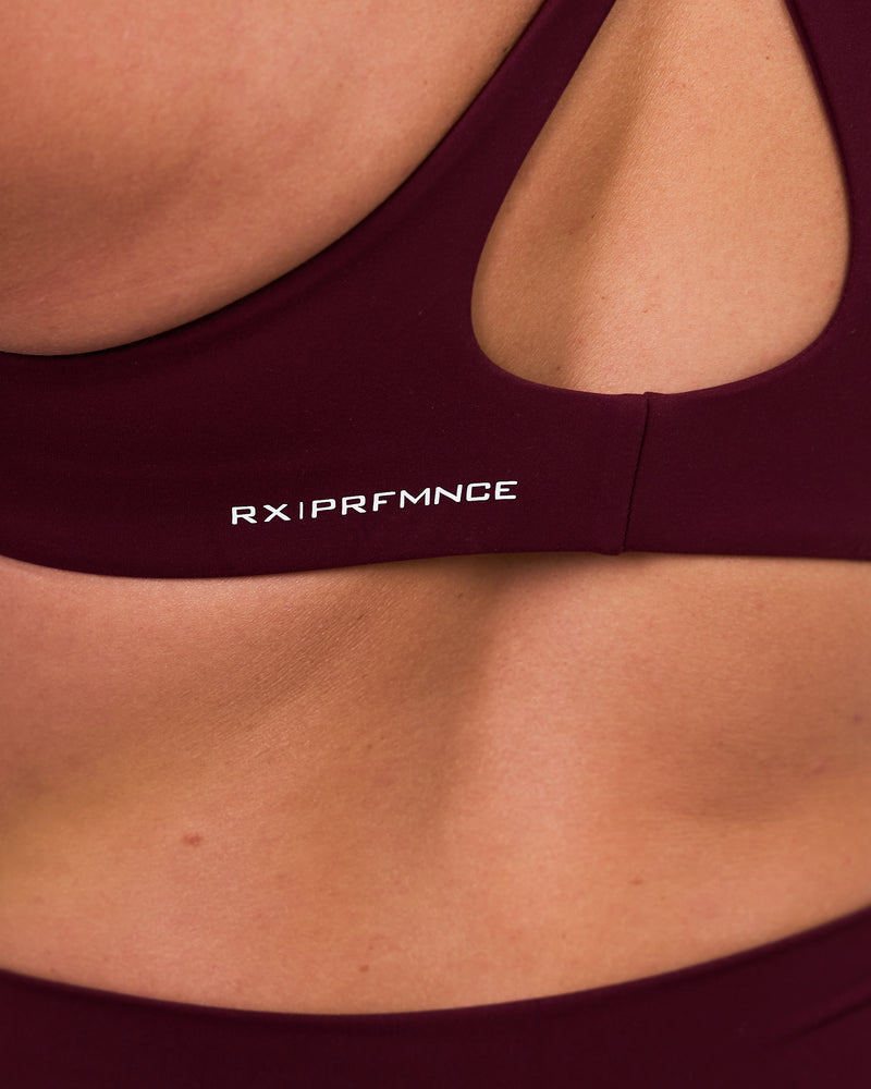 Aura Sport Bra Deep Burgundy