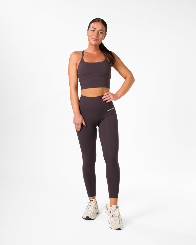 Isabel Crop Top Ash Brown