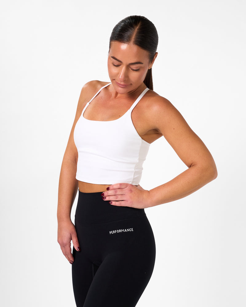 Isabel Crop Top White