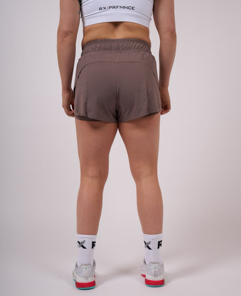 Performance Running Shorts Taupe
