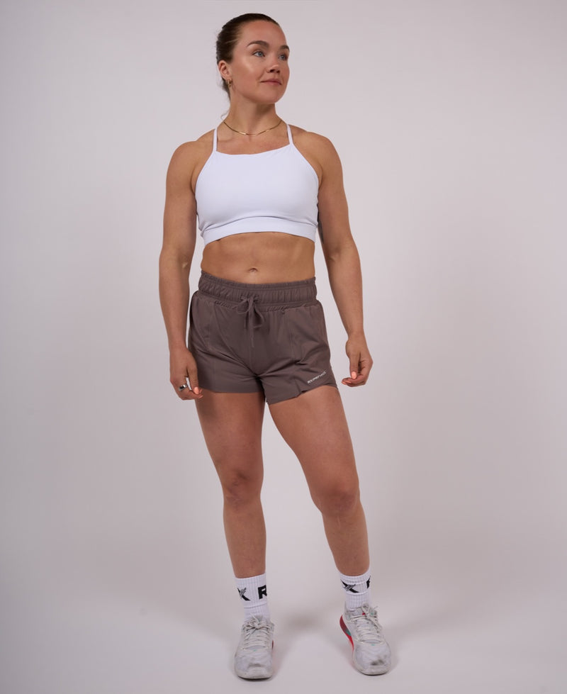 Performance Running Shorts Taupe