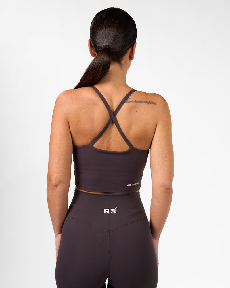 Isabel Crop Top Ash Brown