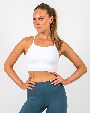 Nancy Sport Bra White