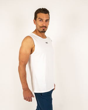 Strike Tank Top White